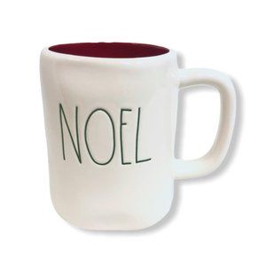 Rae Dunn White NOEL Green LL Coffee Mug